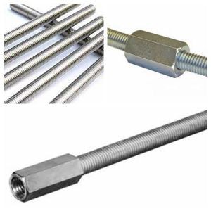 מוט משורשרש Hex צימוד מתכת צינור אביזרי עם פלדה אבץ מצופה