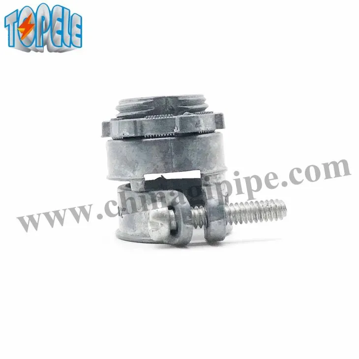 Straight Flex Squeeze BX Connector